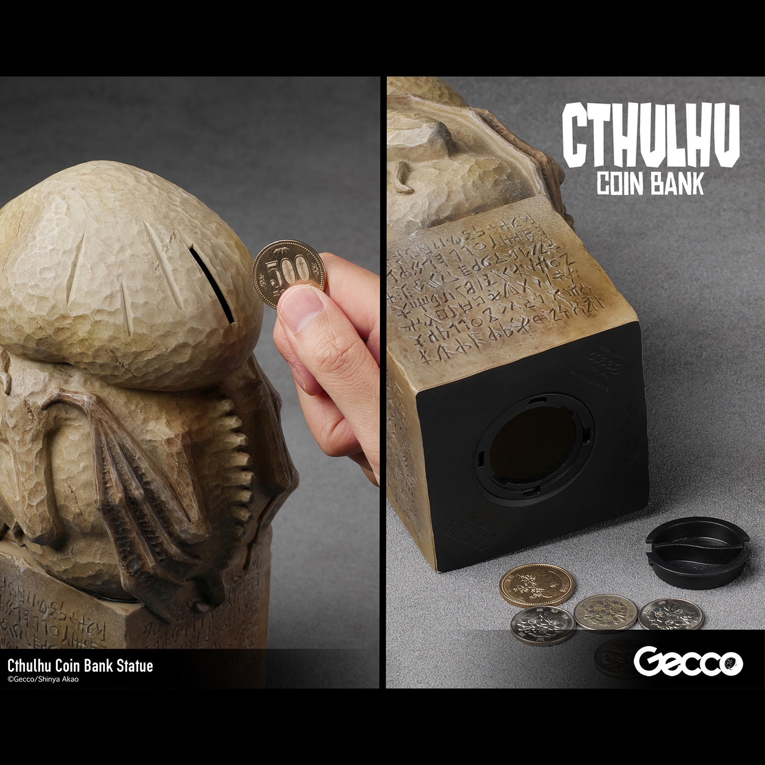 Cthulhu Coin Bank Statue (Stone Color)